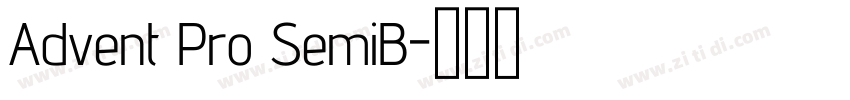 Advent Pro SemiB字体转换
